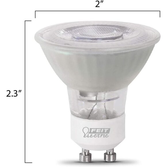 Feit Electric 35W Equivalent Bright White 3000K GU10 MR16 Bi Pin Base Light Bulb - Picture 3 of 6